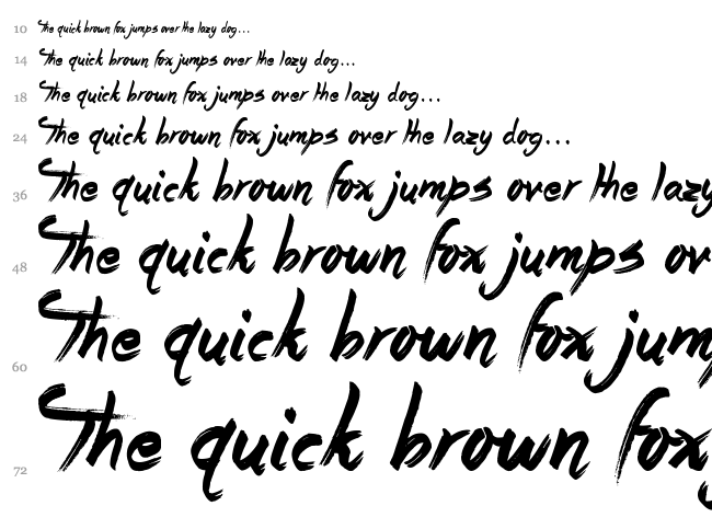 Story Book font waterfall